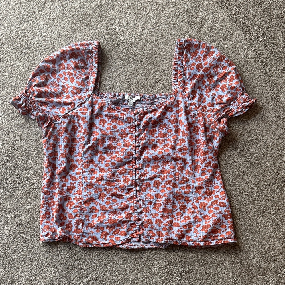 Madewell Floral Blouse